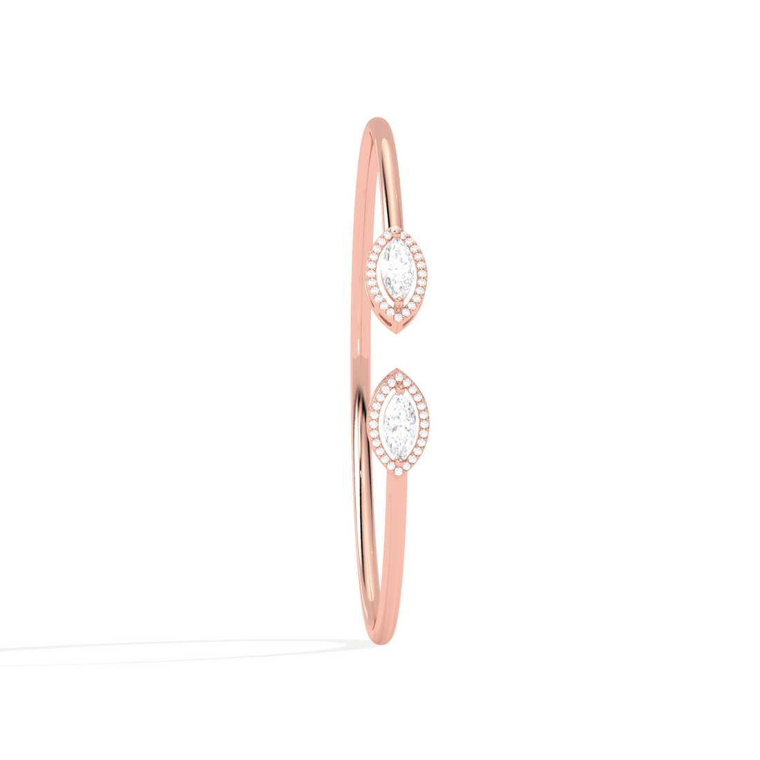 Marquise Cut Diamond Cuff Bracelet
