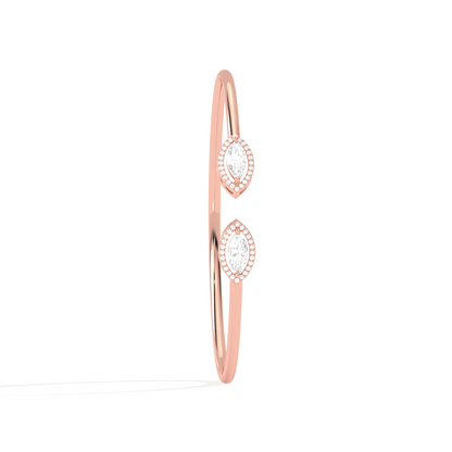 Marquise Cut Diamond Cuff Bracelet