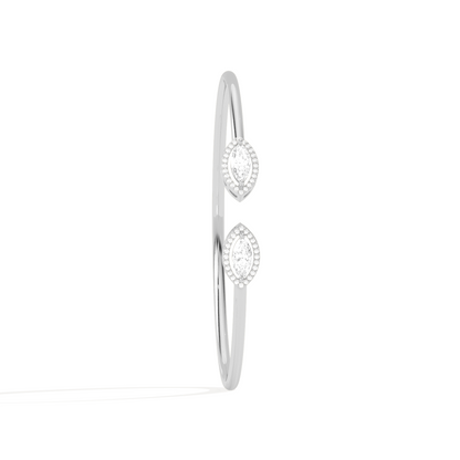 Marquise Cut Diamond Cuff Bracelet