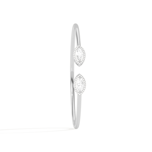 Marquise Cut Diamond Cuff Bracelet