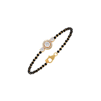 Classic Solitaire Diamond Mangalsutra Bracelet