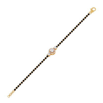Classic Solitaire Diamond Mangalsutra Bracelet