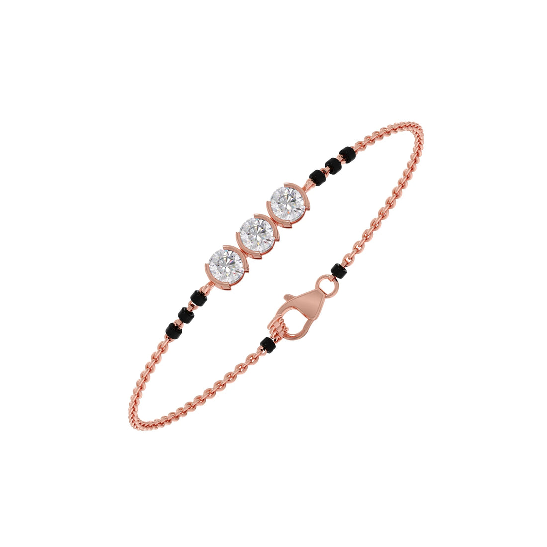 Trinity Diamond Mangalsutra Bracelet