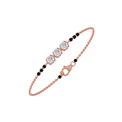Trinity Diamond Mangalsutra Bracelet