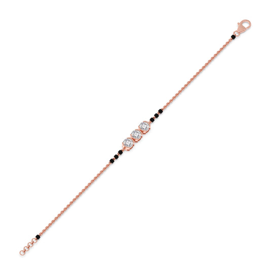 Trinity Diamond Mangalsutra Bracelet