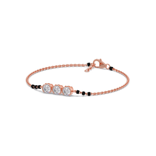 Trinity Diamond Mangalsutra Bracelet