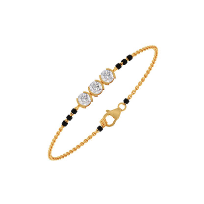 Trinity Diamond Mangalsutra Bracelet