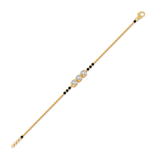Trinity Diamond Mangalsutra Bracelet
