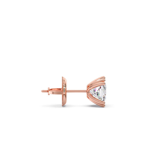 Cushion Cut Diamond Stud Earrings
