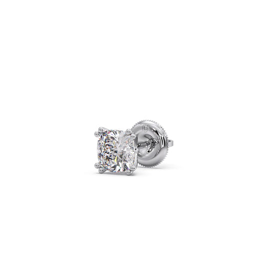 Cushion Cut Diamond Stud Earrings