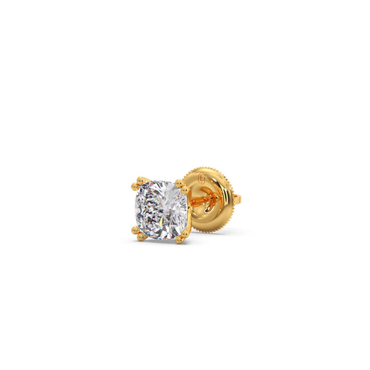 Cushion Cut Diamond Stud Earrings
