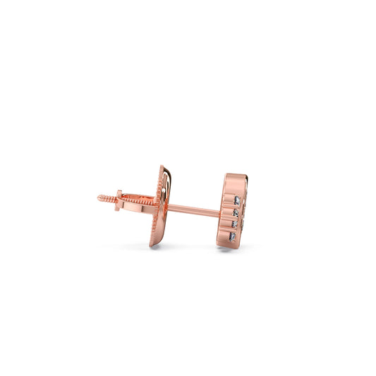 Marquise Cut Diamond Cluster Stud Earrings