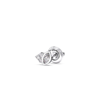 Marquise Cut Diamond Cluster Stud Earrings