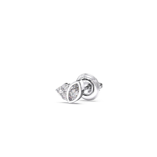 Marquise Cut Diamond Cluster Stud Earrings