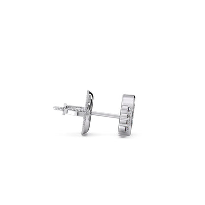Marquise Cut Diamond Cluster Stud Earrings