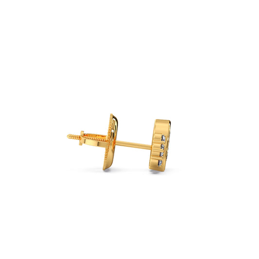 Marquise Cut Diamond Cluster Stud Earrings