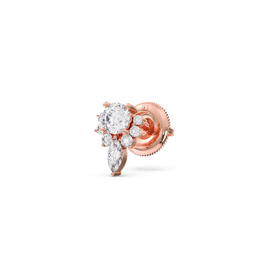 Floral Cluster Stud Earrings