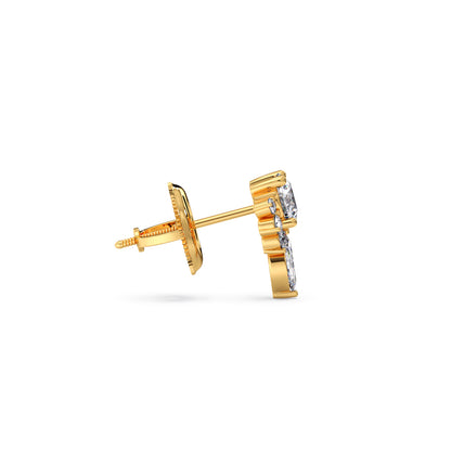 Floral Cluster Stud Earrings