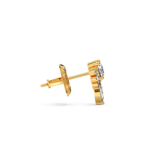 Floral Cluster Stud Earrings