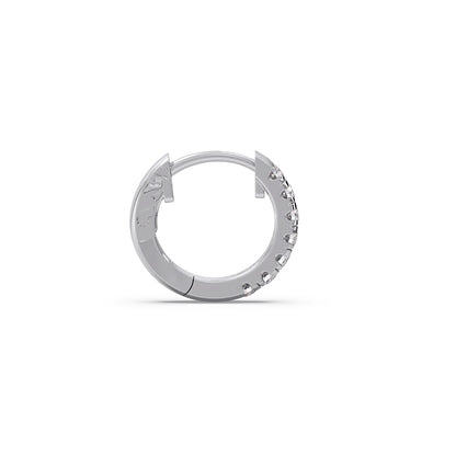 Diamond Huggie Hoop Earrings