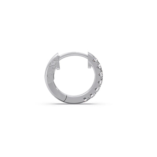 Diamond Huggie Hoop Earrings