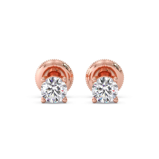 Snowflake Cluster Prong Stud Earrings