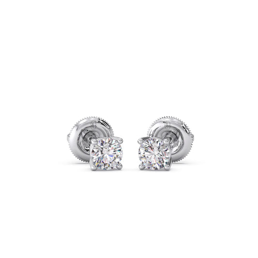 Snowflake Cluster Prong Stud Earrings