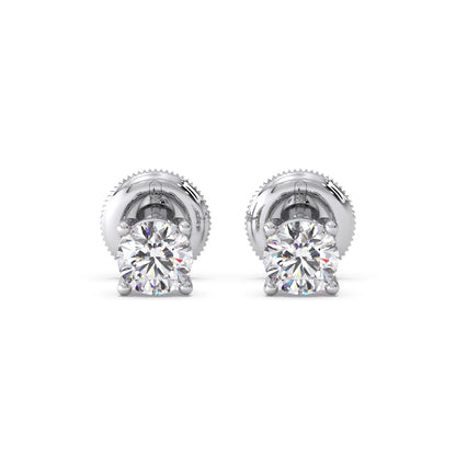Snowflake Cluster Prong Stud Earrings