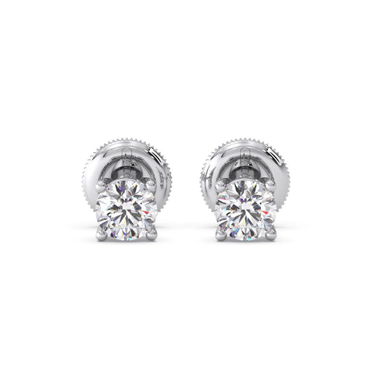 Snowflake Cluster Prong Stud Earrings