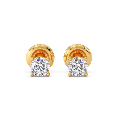 Snowflake Cluster Prong Stud Earrings