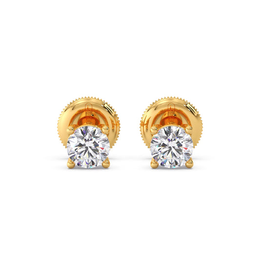 Snowflake Cluster Prong Stud Earrings