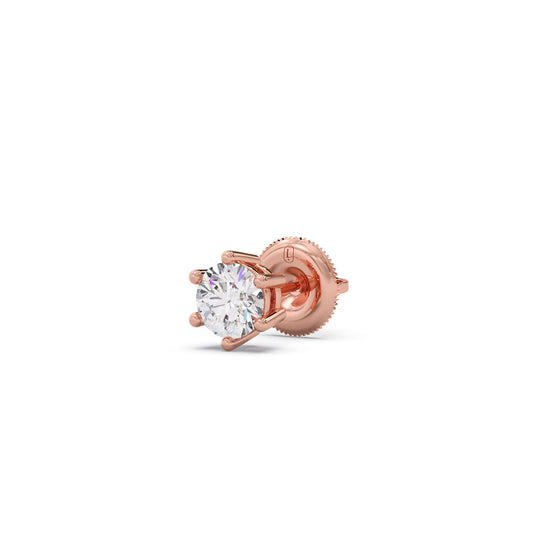 Snowflake Cluster Prong Stud Earrings – 6 Prong Setting