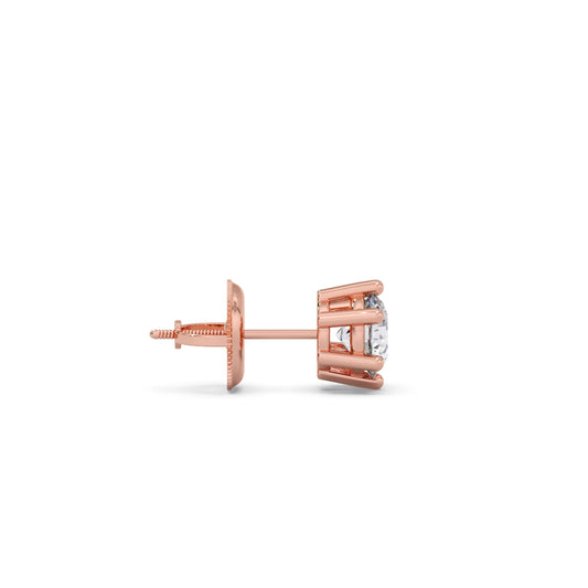 Snowflake Cluster Prong Stud Earrings – 6 Prong Setting