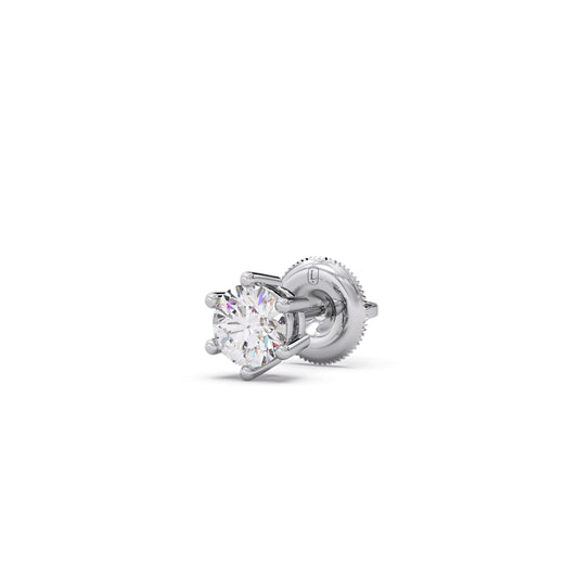 Snowflake Cluster Prong Stud Earrings – 6 Prong Setting