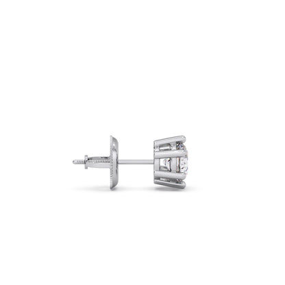 Snowflake Cluster Prong Stud Earrings – 6 Prong Setting