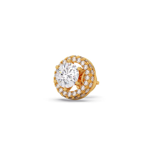 Round Halo Stud Earrings – 5.40mm