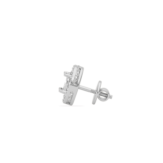 Classic Oval-Cualo Stud Earrings Diamond Halo Stud Earrings