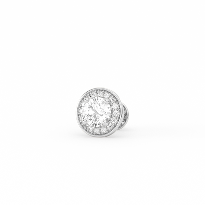 Round-Cut Halo Classic Diamond  Studs