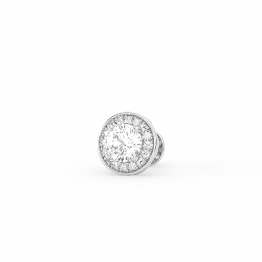 Round-Cut Halo Classic Diamond  Studs