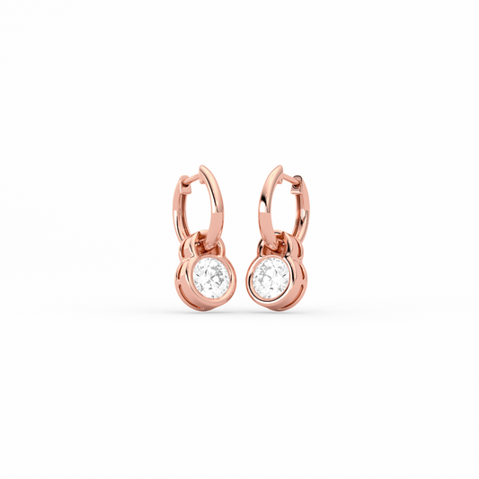 Sparkling Diamond Drop Earrings