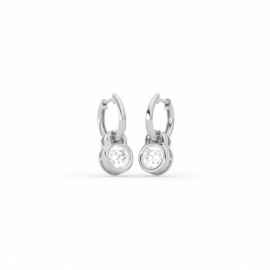 Sparkling Diamond Drop Earrings