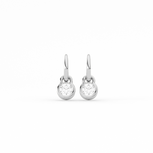 Sparkling Diamond Drop Earrings