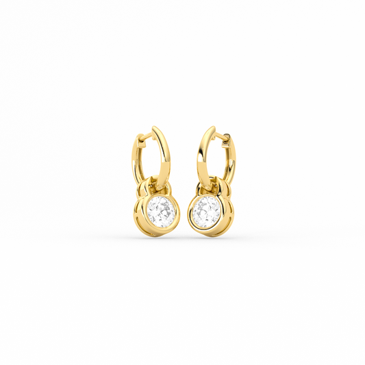 Sparkling Diamond Drop Earrings