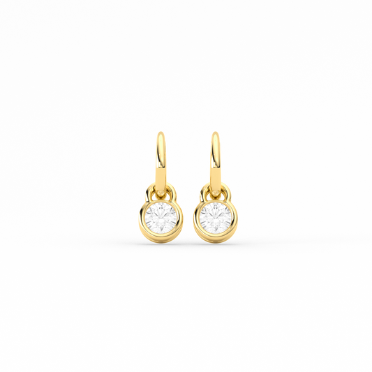 Sparkling Diamond Drop Earrings