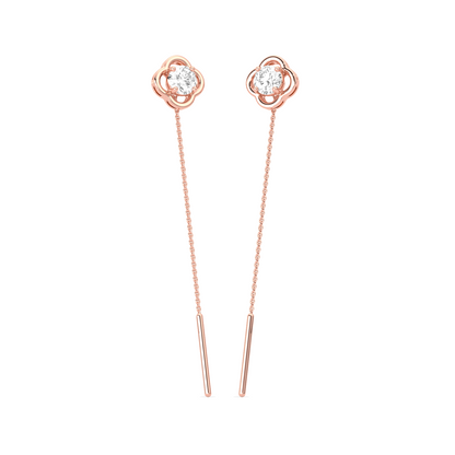Sparkling Diamond Drop Earrings