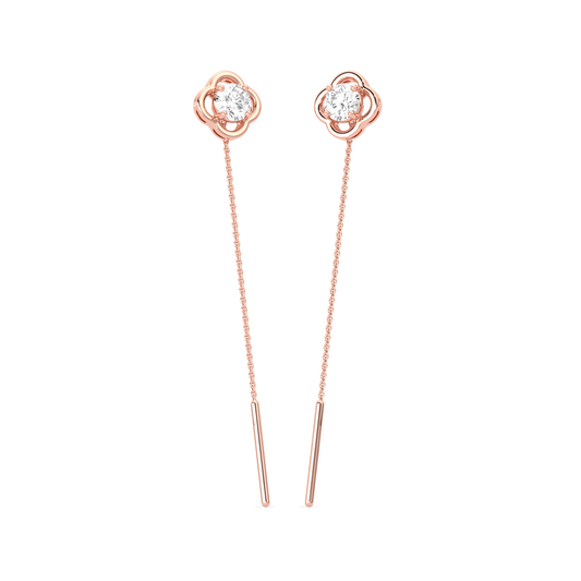 Sparkling Diamond Drop Earrings