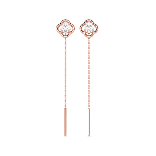 Sparkling Diamond Drop Earrings