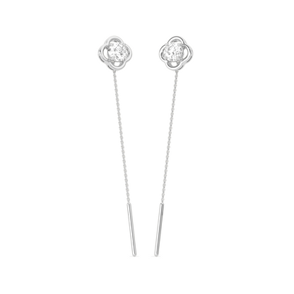 Sparkling Diamond Drop Earrings