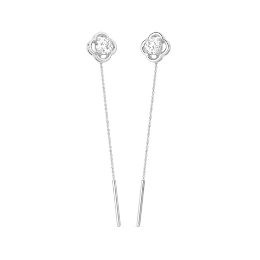 Sparkling Diamond Drop Earrings