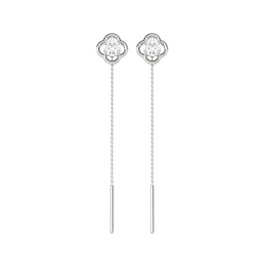 Sparkling Diamond Drop Earrings